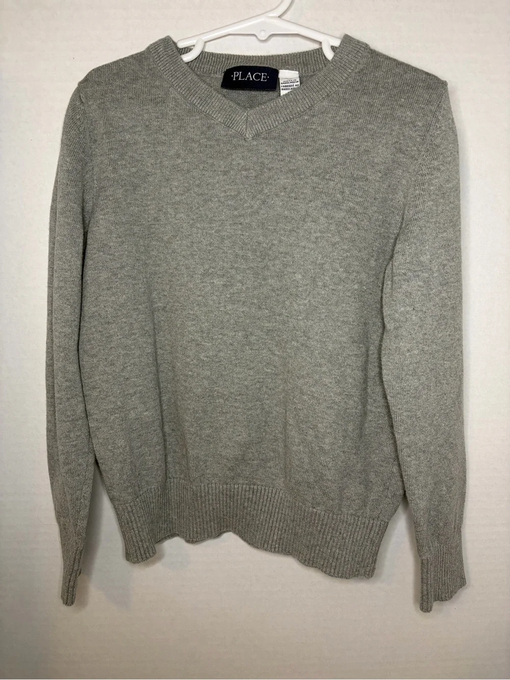 The Children's Place Gray V-Neck Sweater